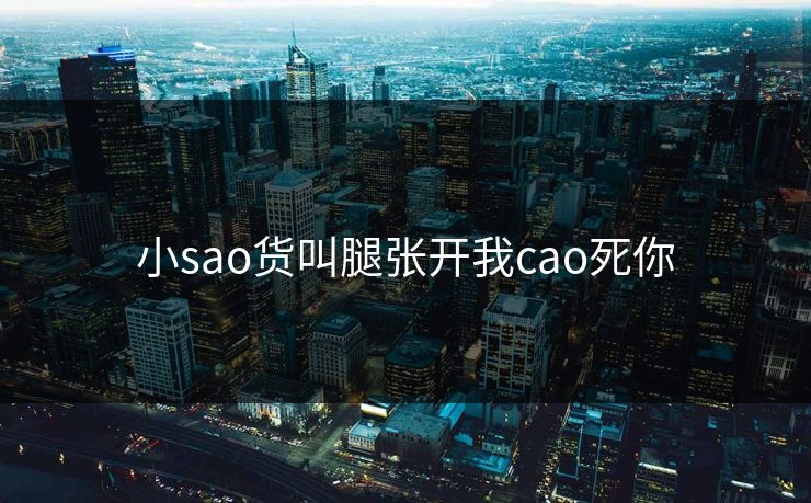 小sao货叫腿张开我cao死你