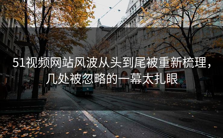 51视频网站风波从头到尾被重新梳理，几处被忽略的一幕太扎眼